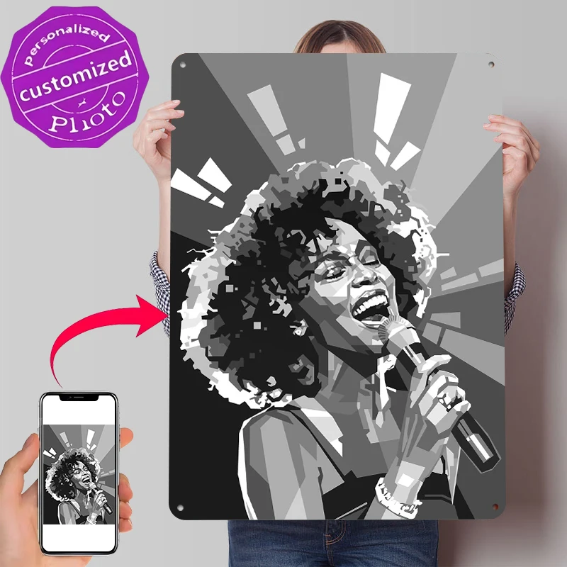 Lighting Decor Houston - Whitney Houston Pop Art Portrait Lightly