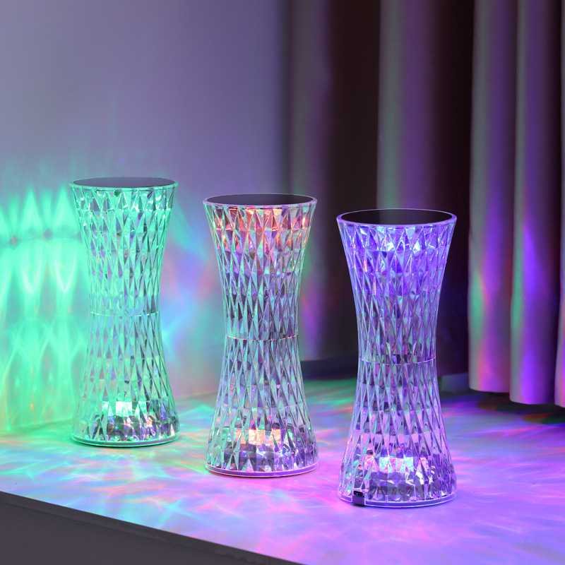 Lighting Decor Bedroom - Crystal Bedside Table Lamps Xmas Acrylic