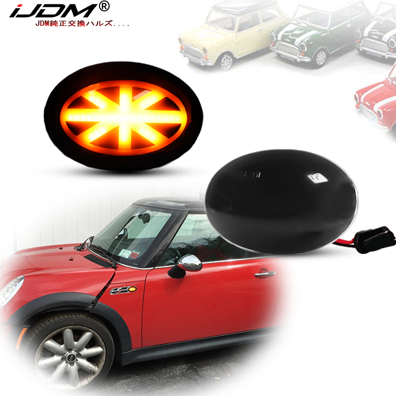 Union Lighting & Decor Photos - iJDM Amber Union Jack logo LED
