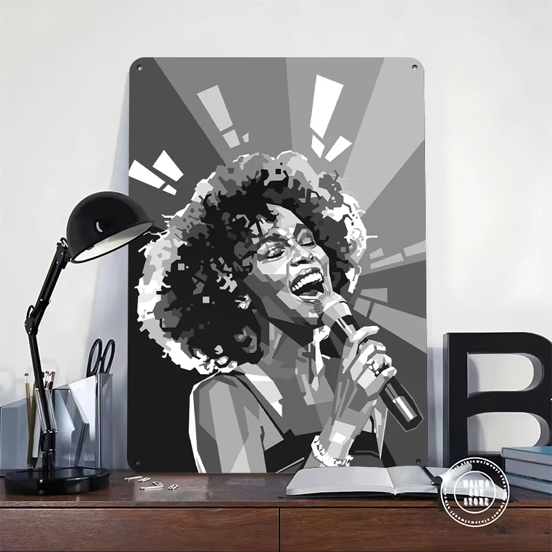 Whitney Houston Pop Art Portra - Lighting Decor Houston ulasan dan harga