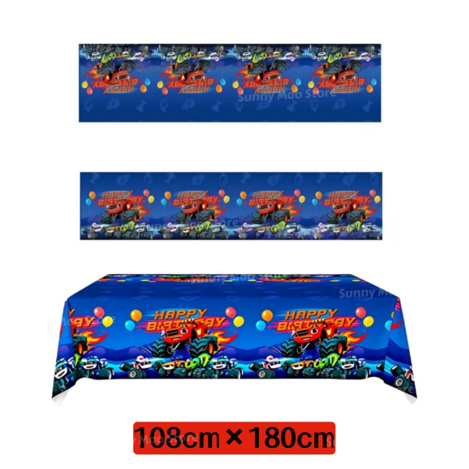 Blaze Monster Birthday Party S - Lighting Mcqueen Birthday Decor ulasan dan harga