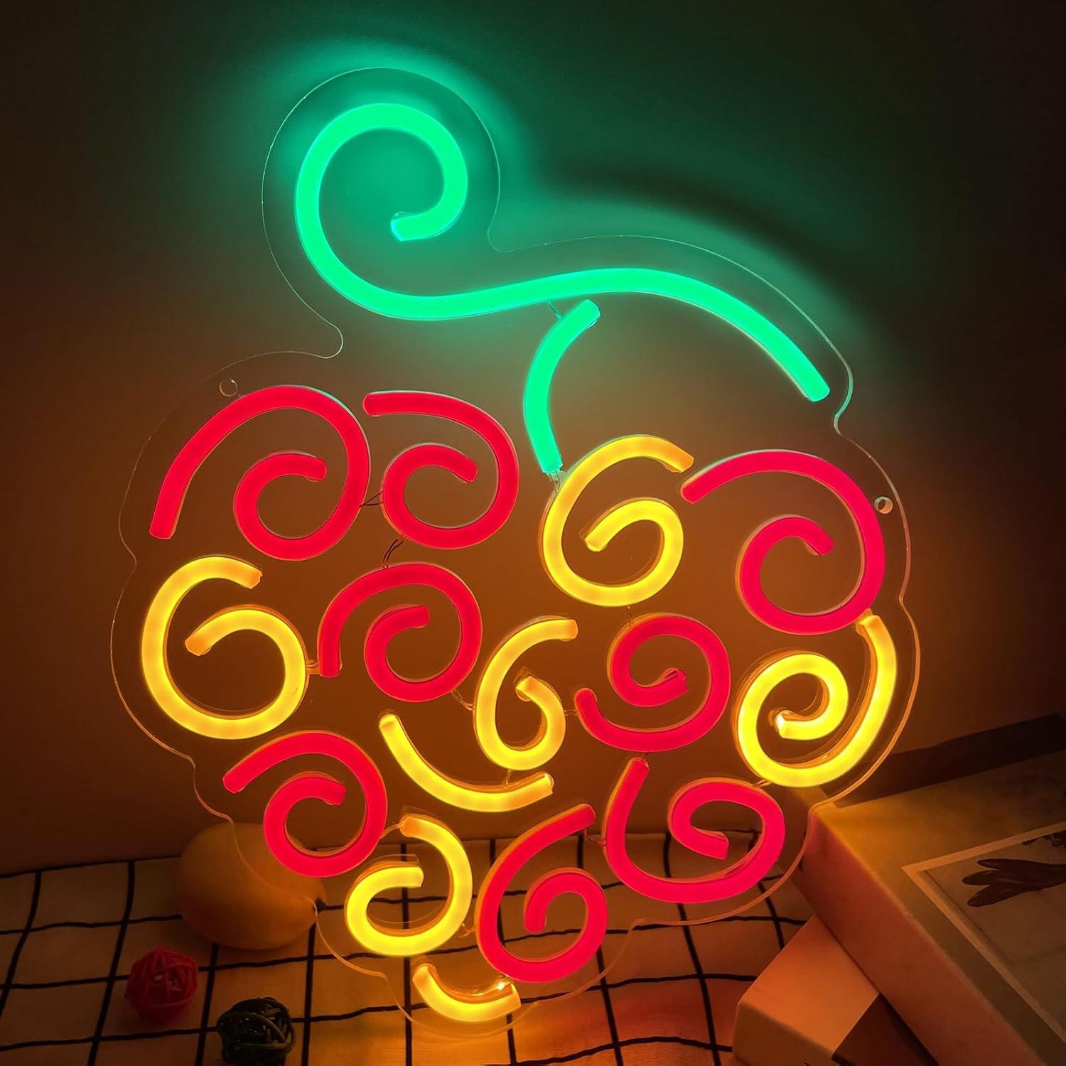 Cyber Fruit Neon Sign USB Dimm - Room Lighting Bedroom Decor ulasan dan harga