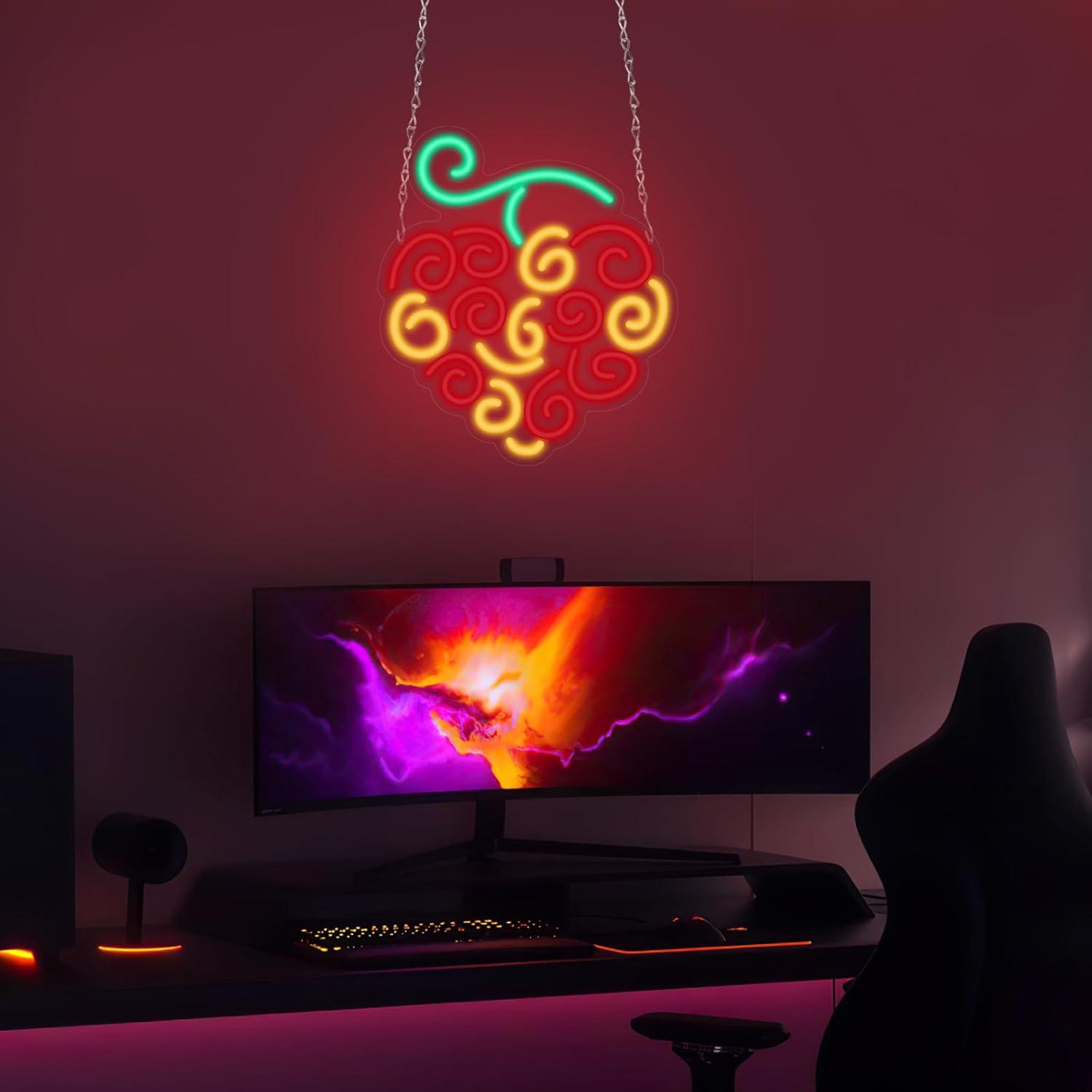 Cyber Fruit Neon Sign USB Dimm - Room Lighting Bedroom Decor ulasan dan harga