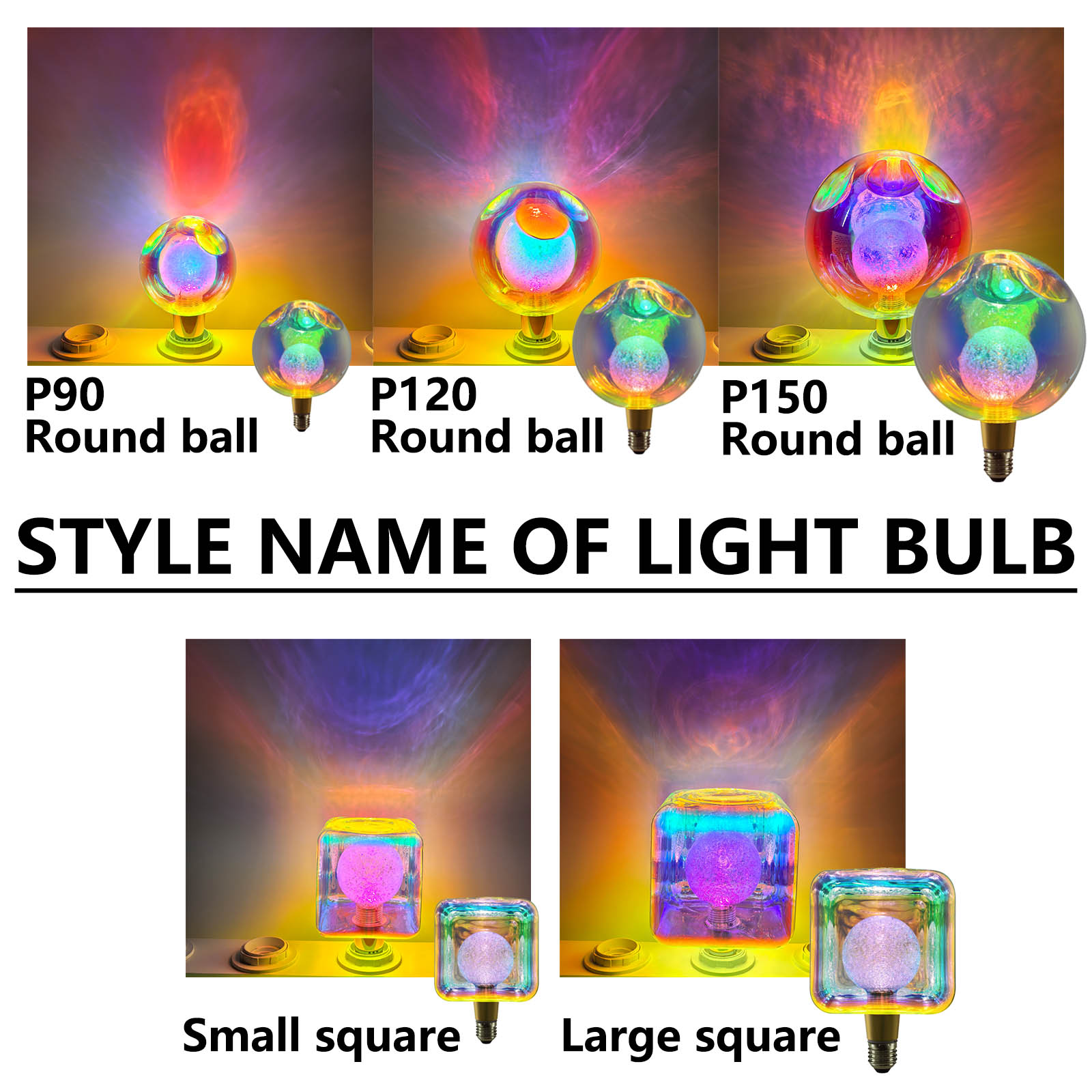 E27 P90 P120 P150 Round Ball L - Lighting Decor Bedroom ulasan dan harga