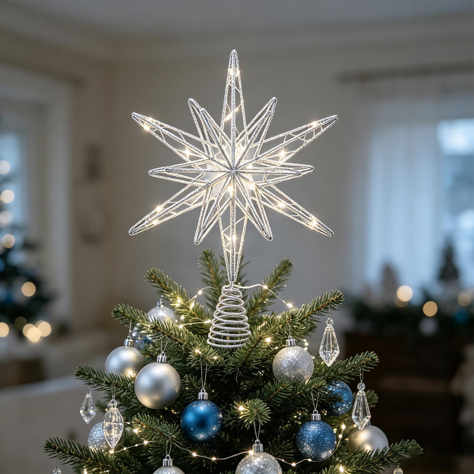 Star Tree Topper Lighted Chris - Home Decor Lighting Tree ulasan dan harga