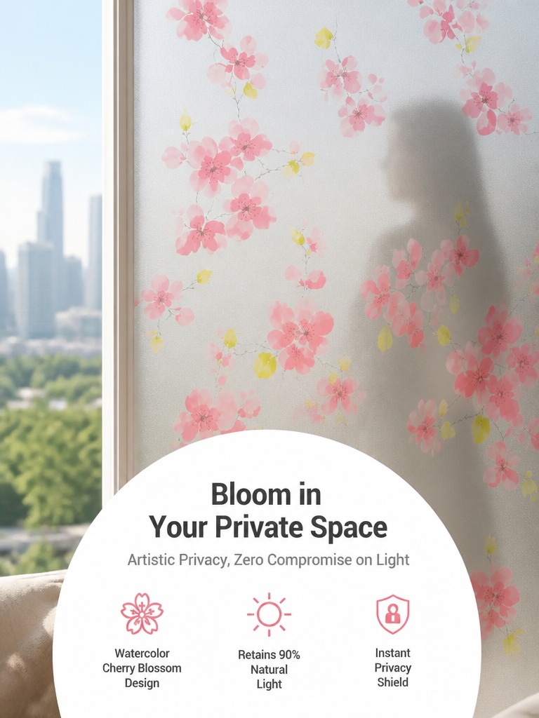 Frosted Privacy Window Film Tr - Office Lighting Decor ulasan dan harga