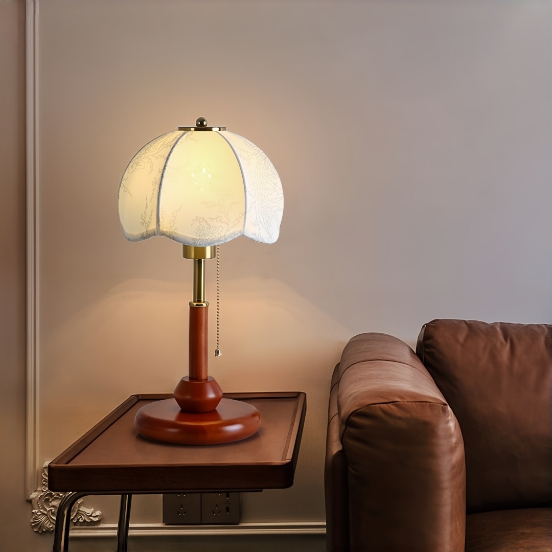 Vintage Scalloped Dome Table L - Lighting Decor Bedroom ulasan dan harga