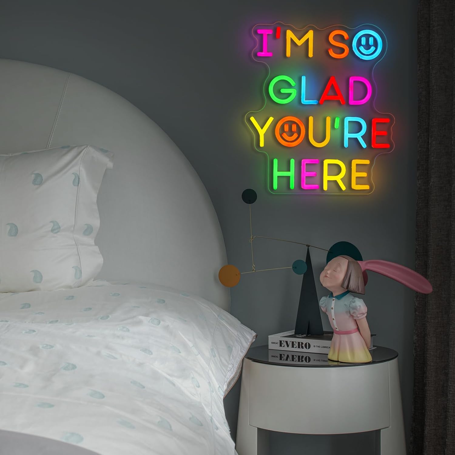  I'm So Glad You‘re Here Neon - Room Lighting Bedroom Decor ulasan dan harga