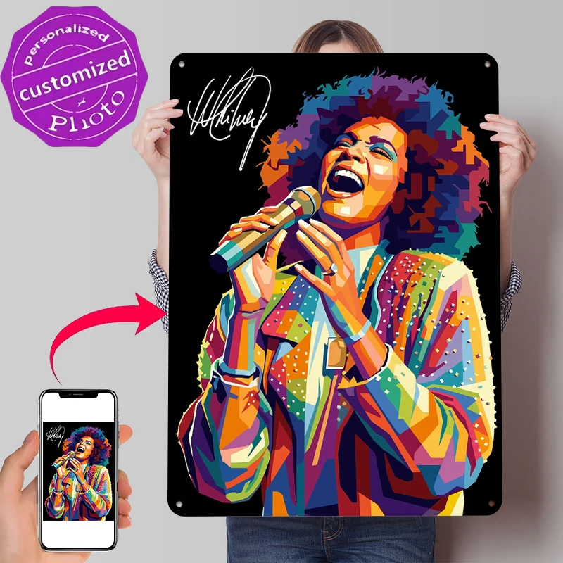 Whitney Houston Singing Pop Ar - Lighting Decor Houston ulasan dan harga