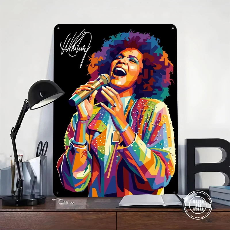 Whitney Houston Singing Pop Ar - Lighting Decor Houston ulasan dan harga