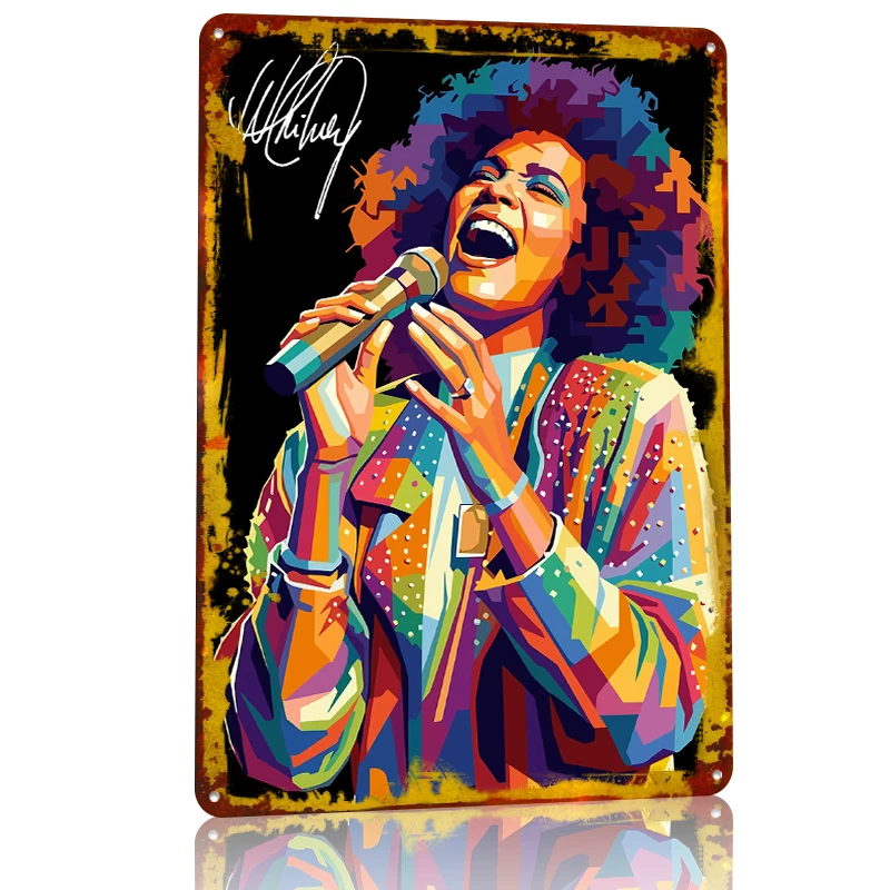 Whitney Houston Singing Pop Ar - Lighting Decor Houston ulasan dan harga