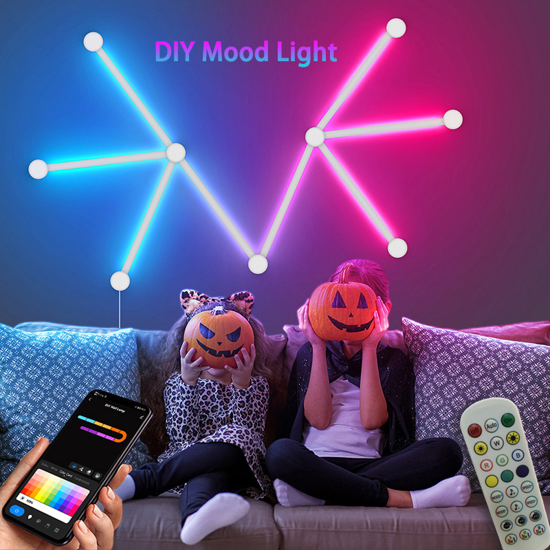 Smart RGB Wall Lamp, Bluetooth - Lighting Decor Bedroom ulasan dan harga