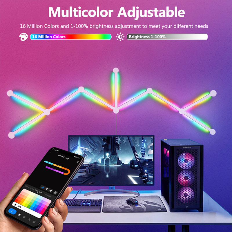 Smart RGB Wall Lamp, Bluetooth - Lighting Decor Bedroom ulasan dan harga
