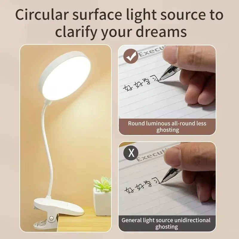 Portable USB Rechargeable Clip - Office Lighting Decor ulasan dan harga
