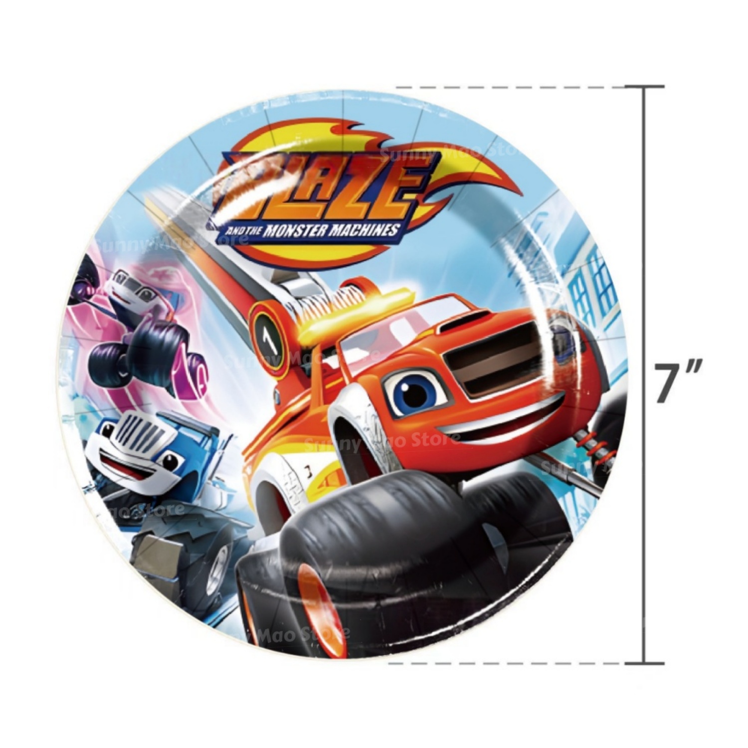 Blaze Monster Birthday Decorat - Lighting Mcqueen Birthday Decor ulasan dan harga