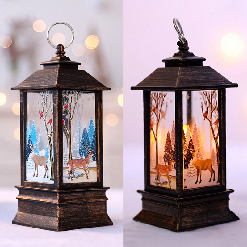 Christmas Lantern Light Merry  - Home Decor Lighting Tree ulasan dan harga