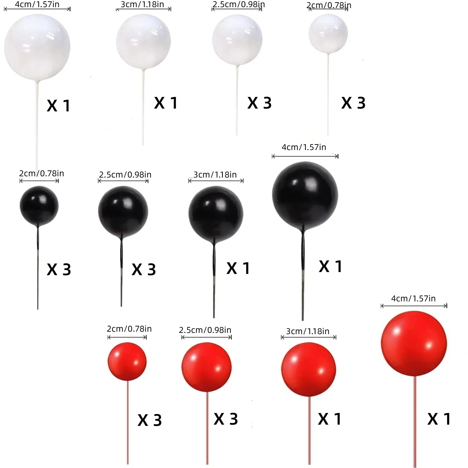 24PCS Balls Cake Toppers Cupca - Lighting Mcqueen Birthday Decor ulasan dan harga