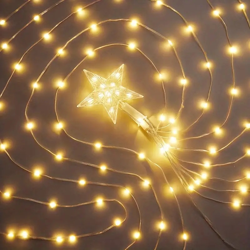 LED Star Waterfall Lights Chri - Home Decor Lighting Tree ulasan dan harga