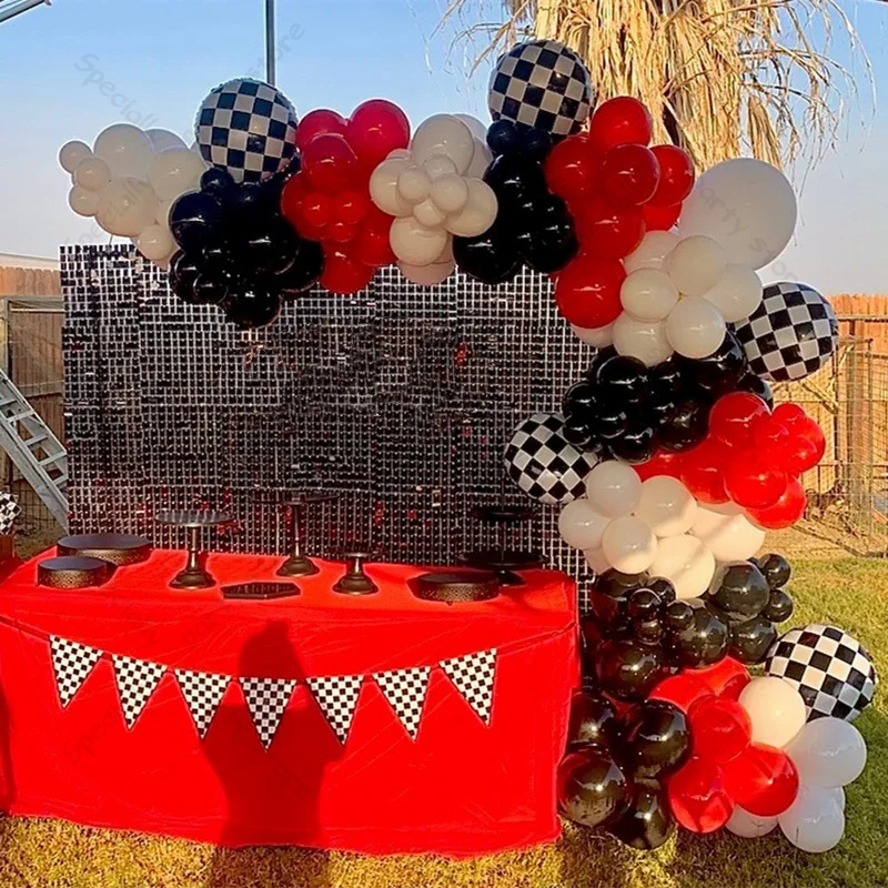 123pcs Racing Car Birthday Bal - Lighting Mcqueen Birthday Decor ulasan dan harga
