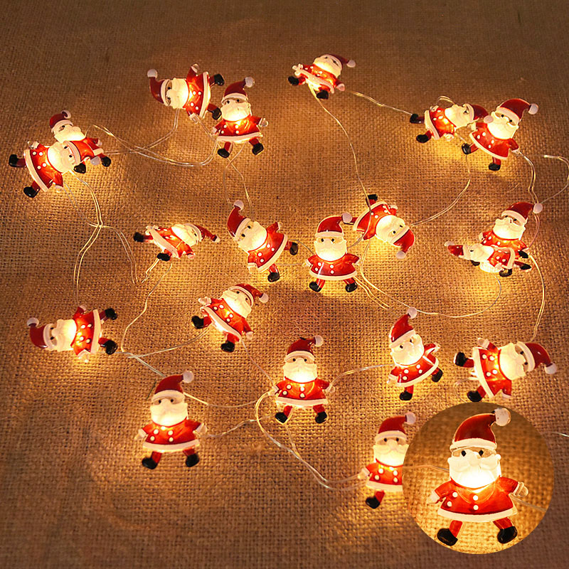 2M 20LED Santa Claus Snowflake - Home Decor Lighting Tree ulasan dan harga