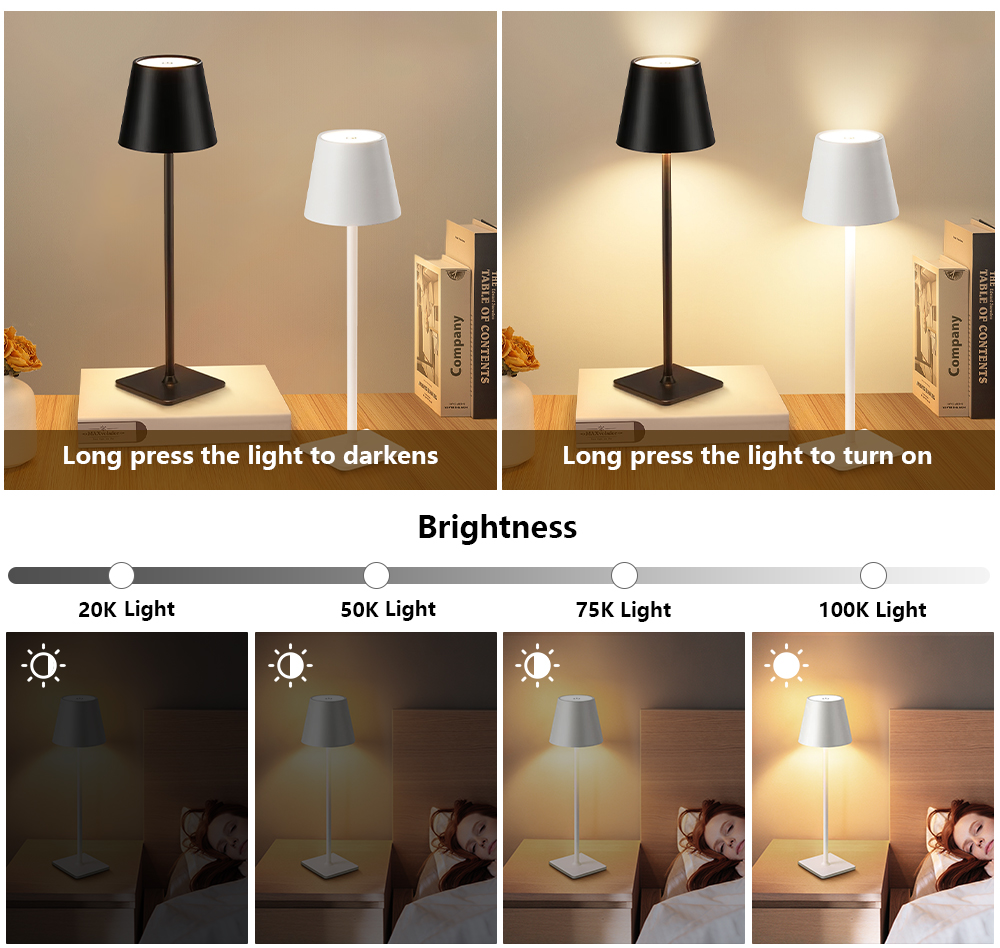 LED Rechargeable Desk Light Wi - Lighting Decor Bedroom ulasan dan harga